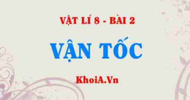 Đơn vị của vận tốc là gì? Công thức tính vận tốc quãng đường thời gian - Vật lí 8 bài 2